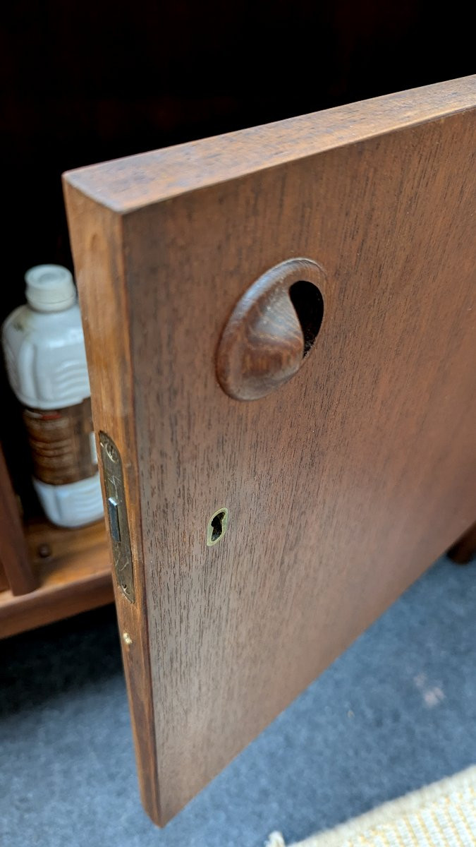 Rare Small Scandinavian Teak Sideboard -photo-2