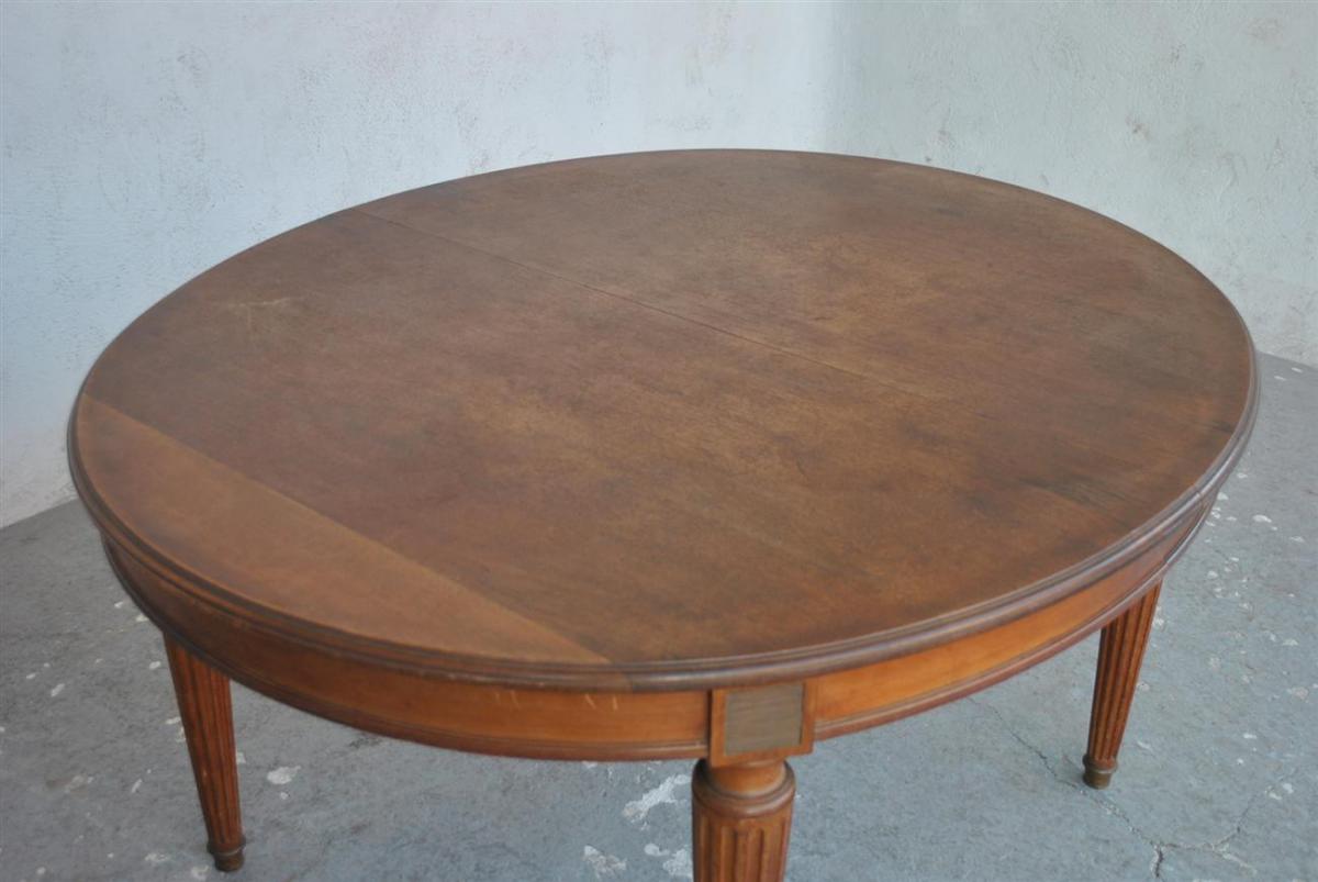 Oval Table In Mahogany Scrapers On The Late Nineteenth Time Sides-photo-4