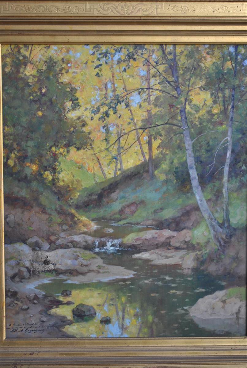 Paire de Paysages l'Ariège Par Albert Régagnon (1874-1961)-photo-1