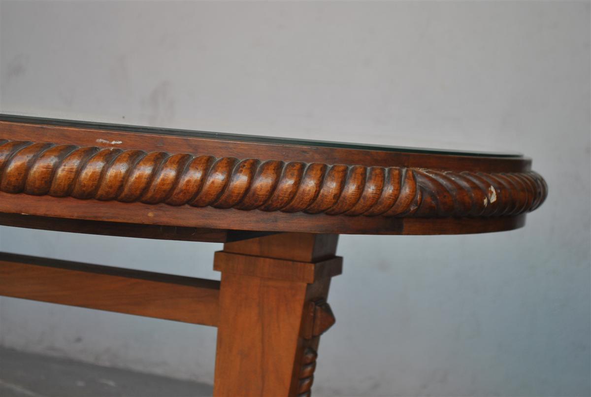 Table Rounded Edges 1940 Walnut-photo-1