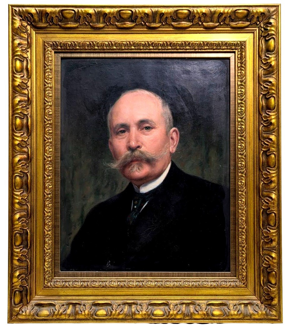 José Silbert huile sur toile portrait dePortrait de Lucien Estrine, président de la Chambre de 