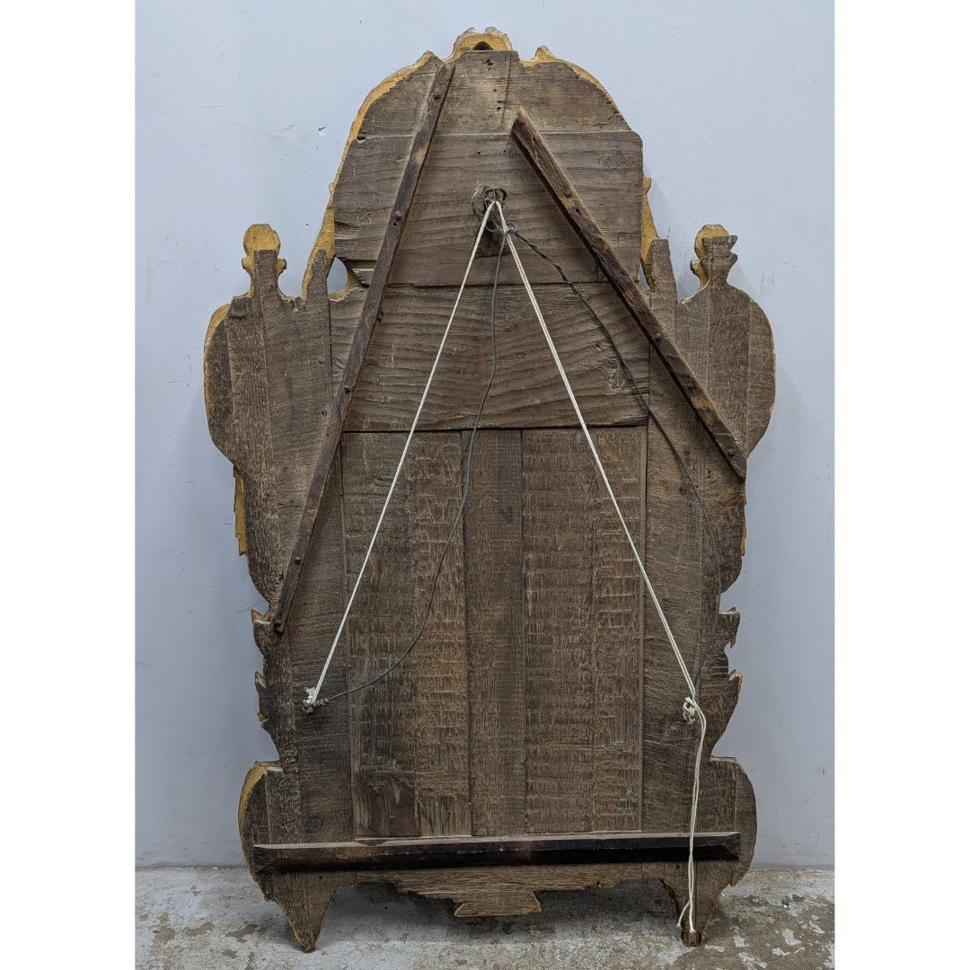 Giltwood Mirror From The 18th Century, Beaucaire Region, Height 149 Cm-photo-6