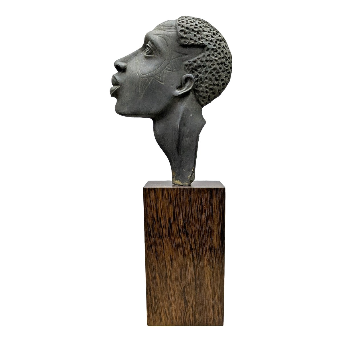 Tête d'africaine bronze 1930