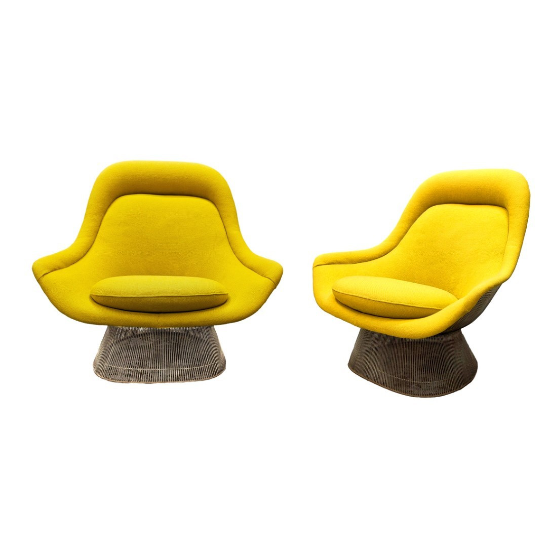 Série de 2 fauteuils Easy chair de Warren Platner édition Knoll 1960