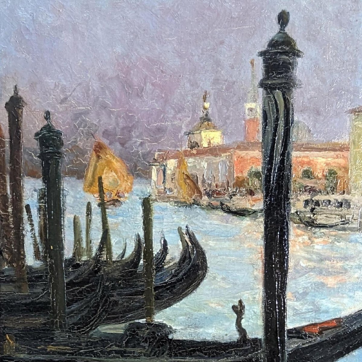 Louis Abel Truchet La Salute Seen From The Canal In Venice-photo-4