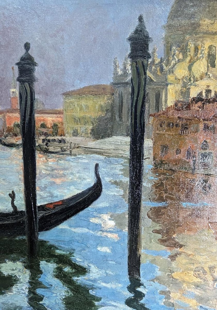 Louis Abel Truchet La Salute Seen From The Canal In Venice-photo-1