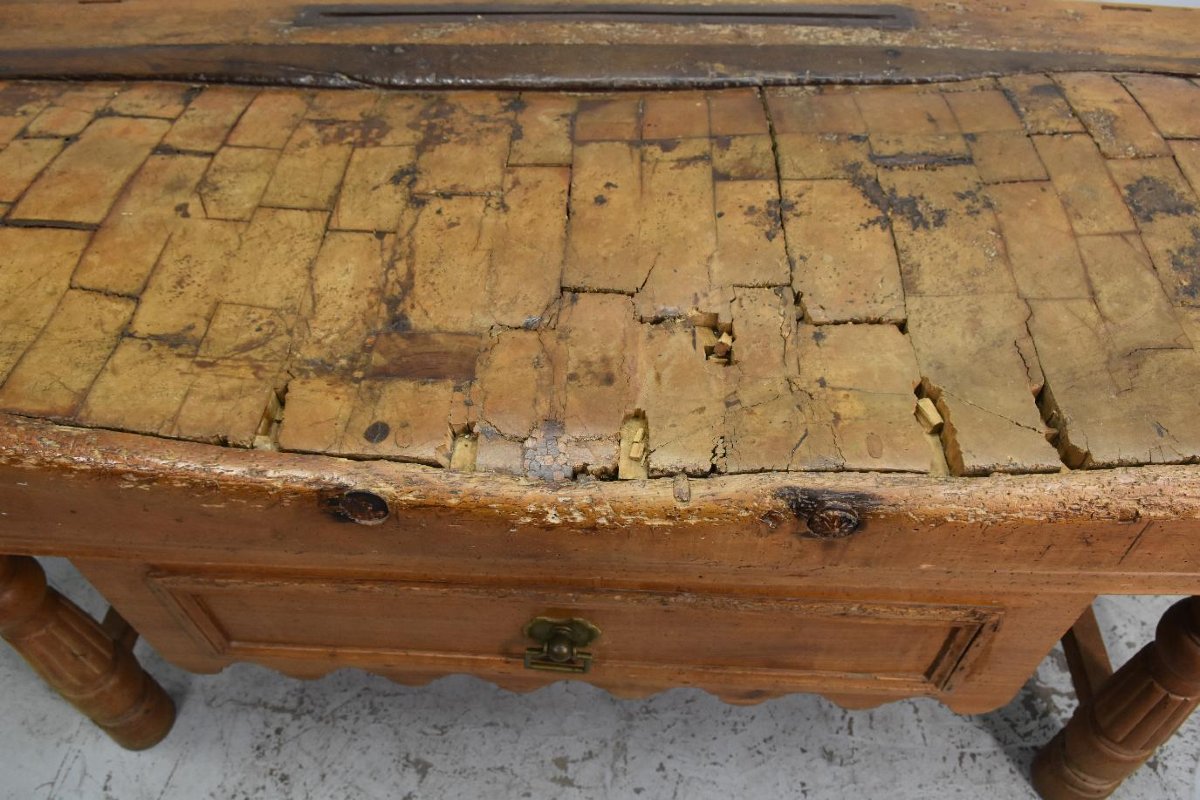Large 19th Century Butcher's Block-photo-2