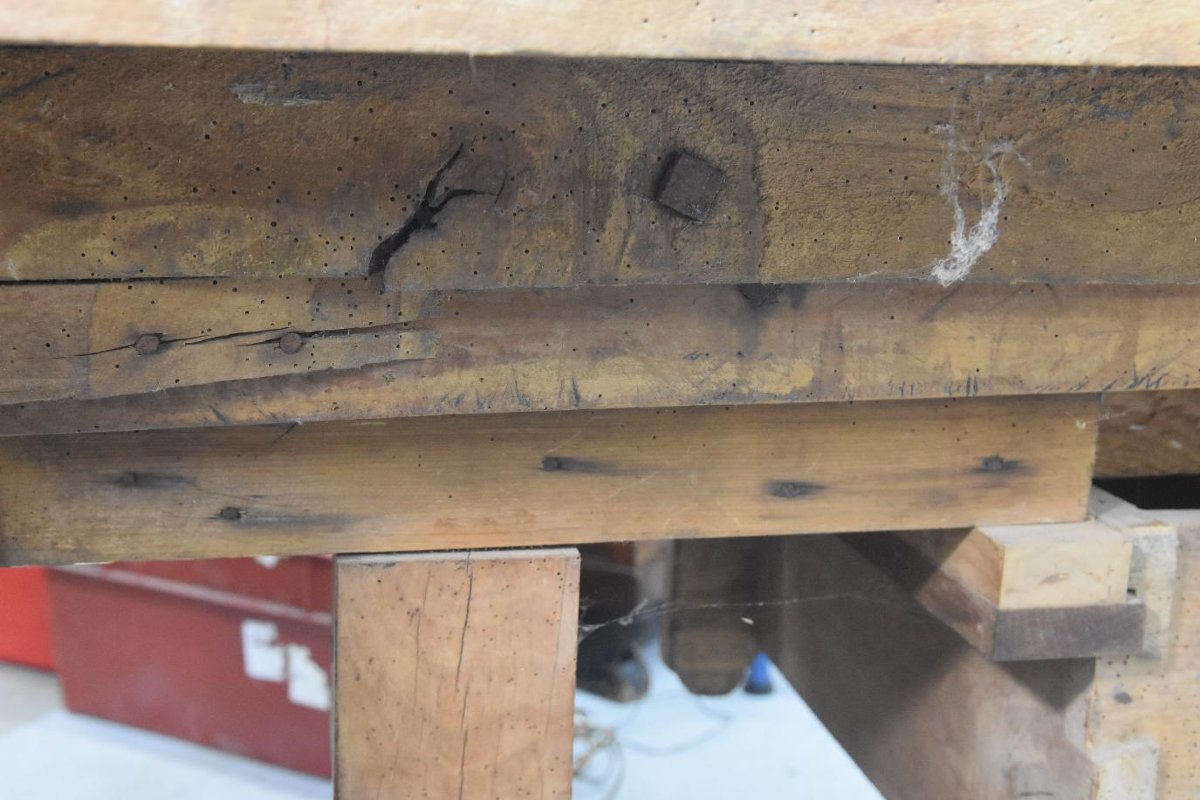Large 19th Century Butcher's Block-photo-7