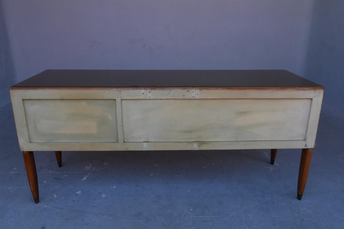 1950s Sycamore Chest Of Drawers In The Spirit Of Paolo Buffa-photo-4