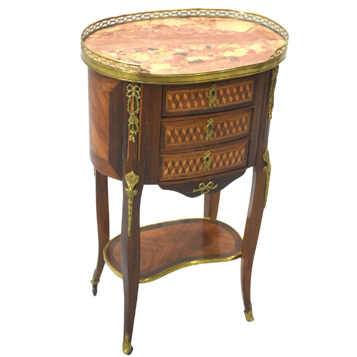Chevet style Louis XVI acajou époque XIXème-photo-3
