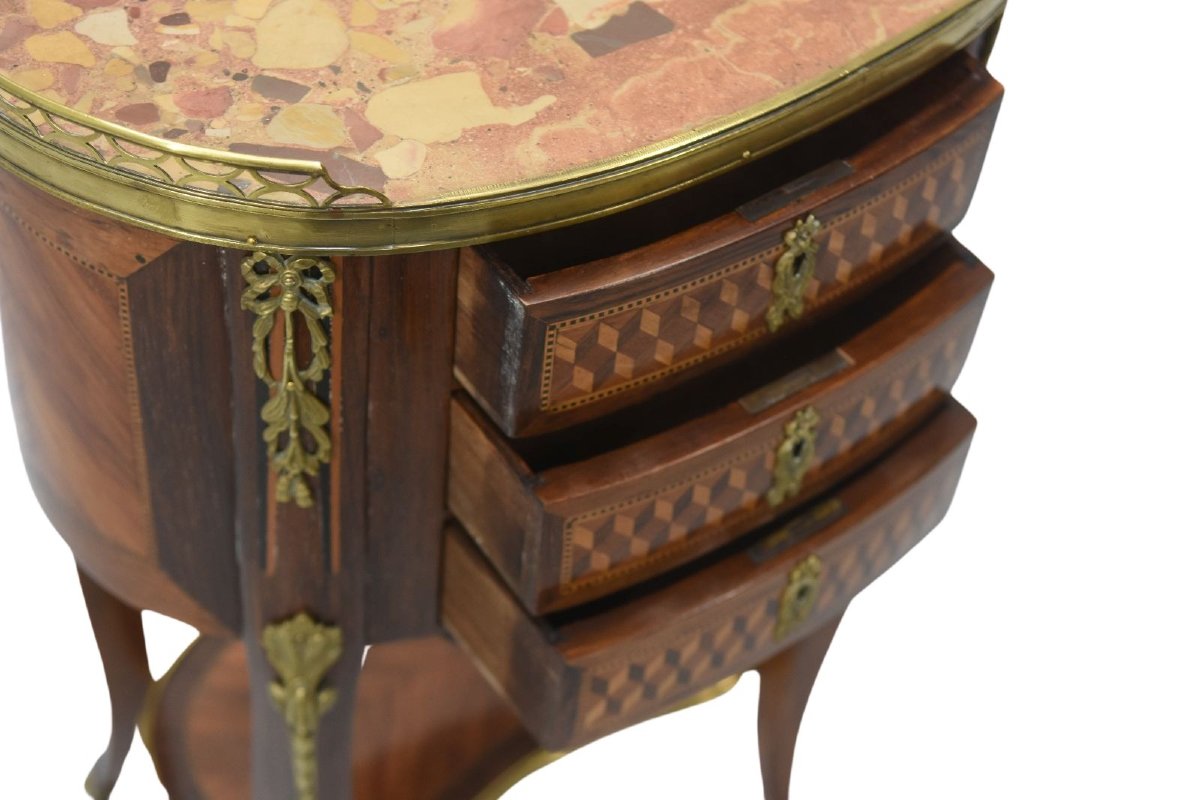 Chevet style Louis XVI acajou époque XIXème-photo-3
