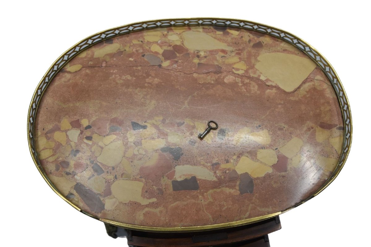 Chevet style Louis XVI acajou époque XIXème-photo-4