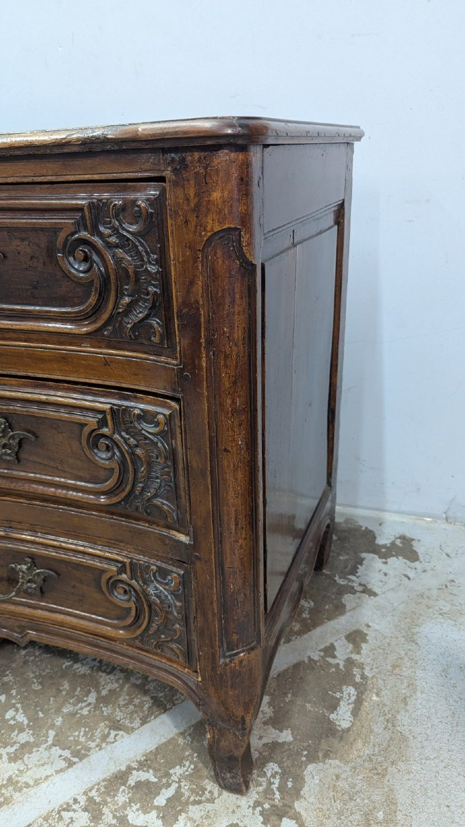 Lyonnaise Walnut Chest Of Drawers, 18th Century-photo-4