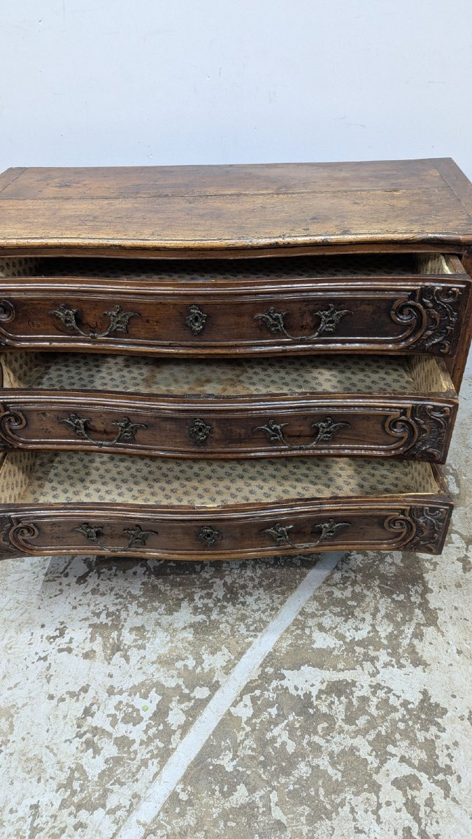 Lyonnaise Walnut Chest Of Drawers, 18th Century-photo-3
