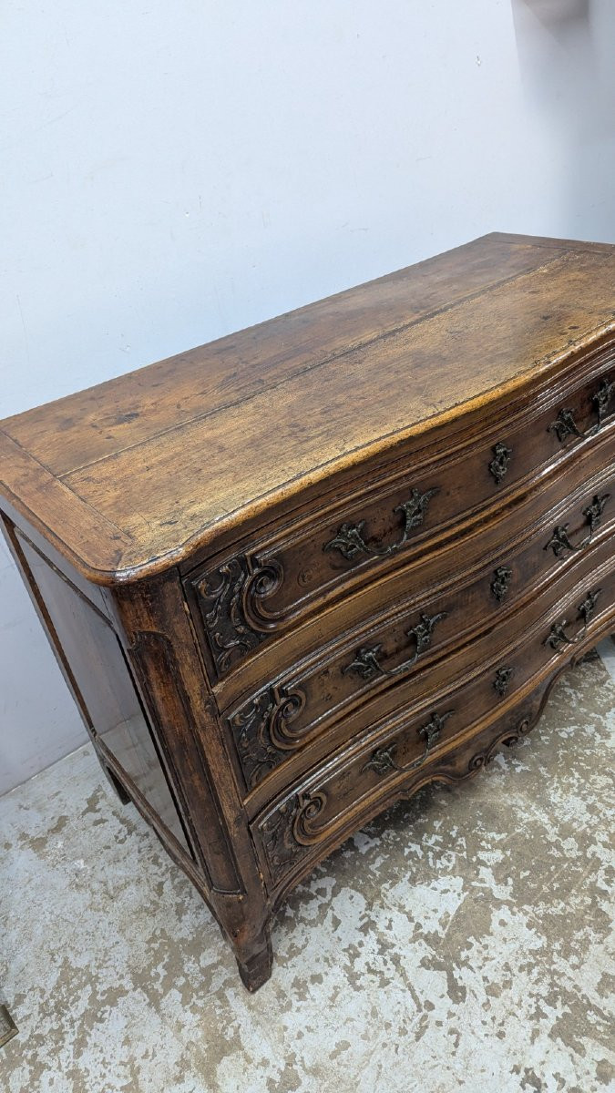 Lyonnaise Walnut Chest Of Drawers, 18th Century-photo-4