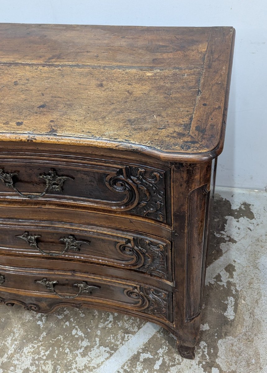 Lyonnaise Walnut Chest Of Drawers, 18th Century-photo-7