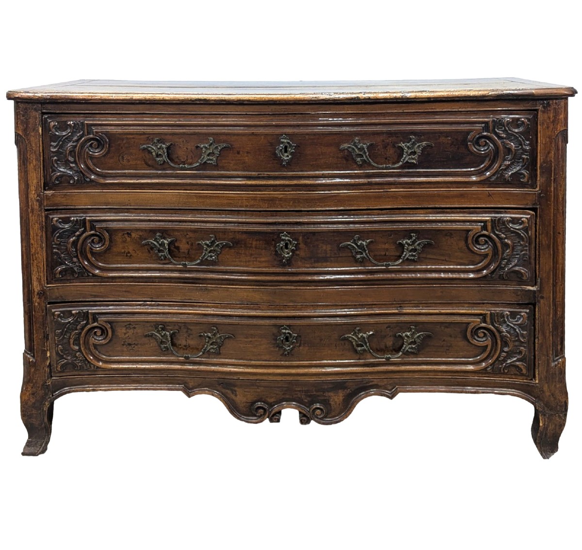 Lyonnaise Walnut Chest Of Drawers, 18th Century