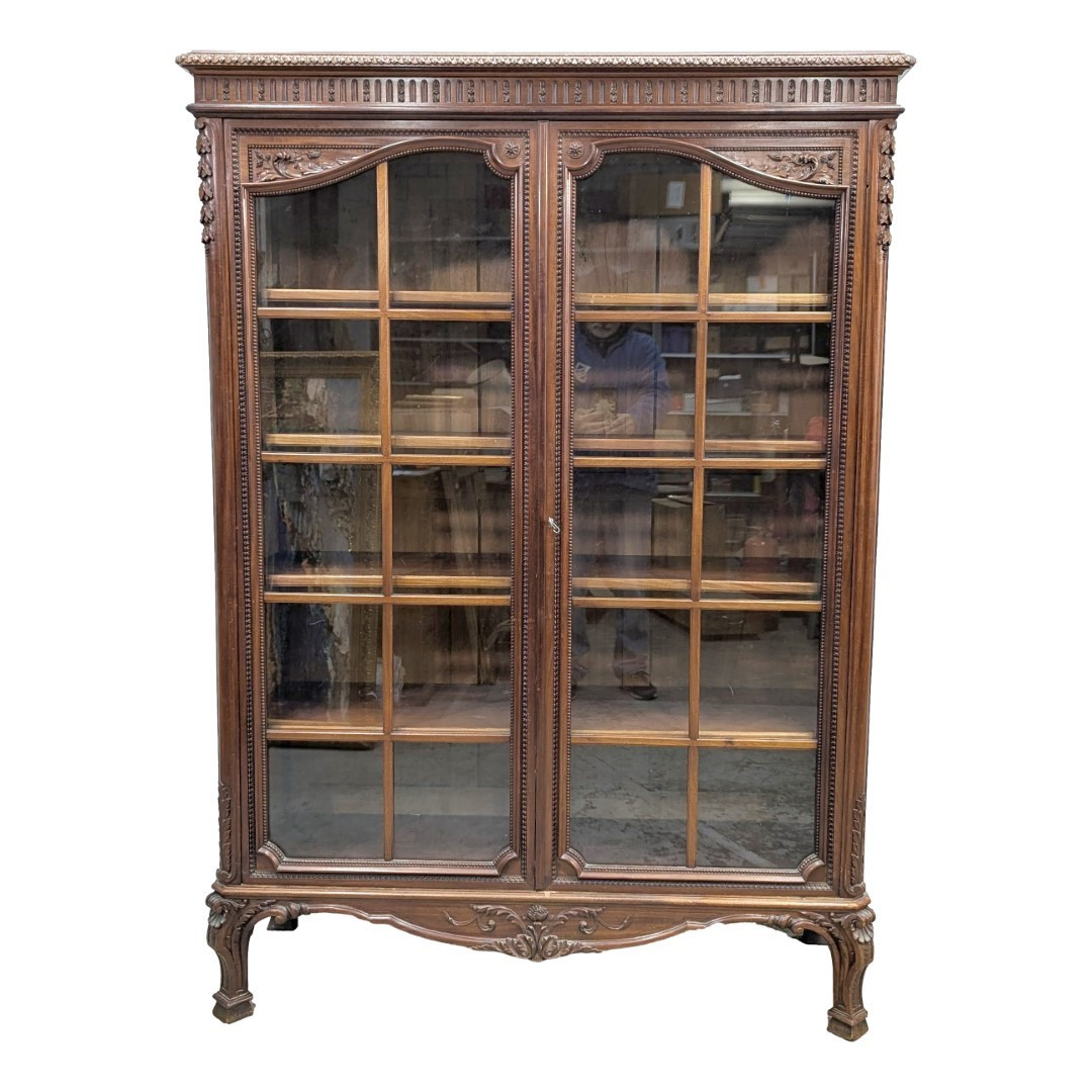 Transition-style Bookcase In Solid Mahogany
