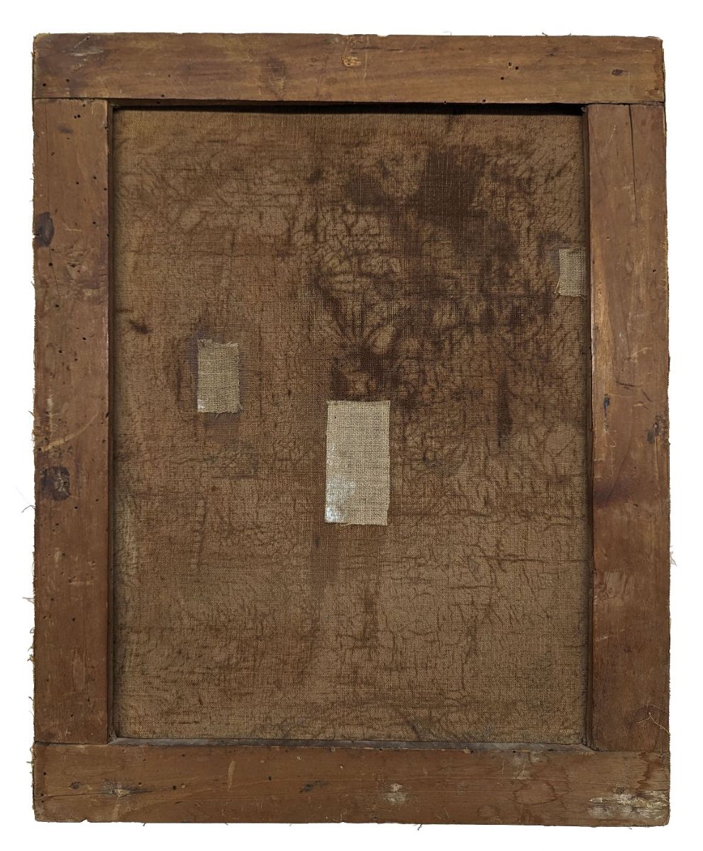 Oil On Canvas 19th Century Artist's Studio-photo-6