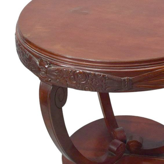Mahogany Pedestal Table By Paul Follot-photo-4