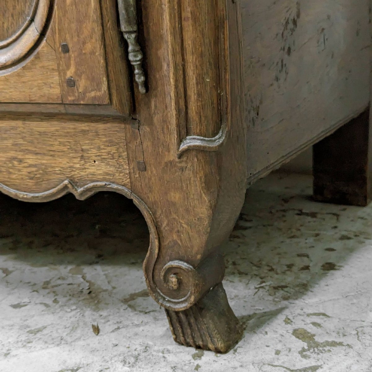 Bahut vaisselier Lorrain en chêne époque XVIIIème-photo-4