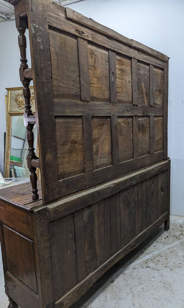 Bahut vaisselier Lorrain en chêne époque XVIIIème-photo-5