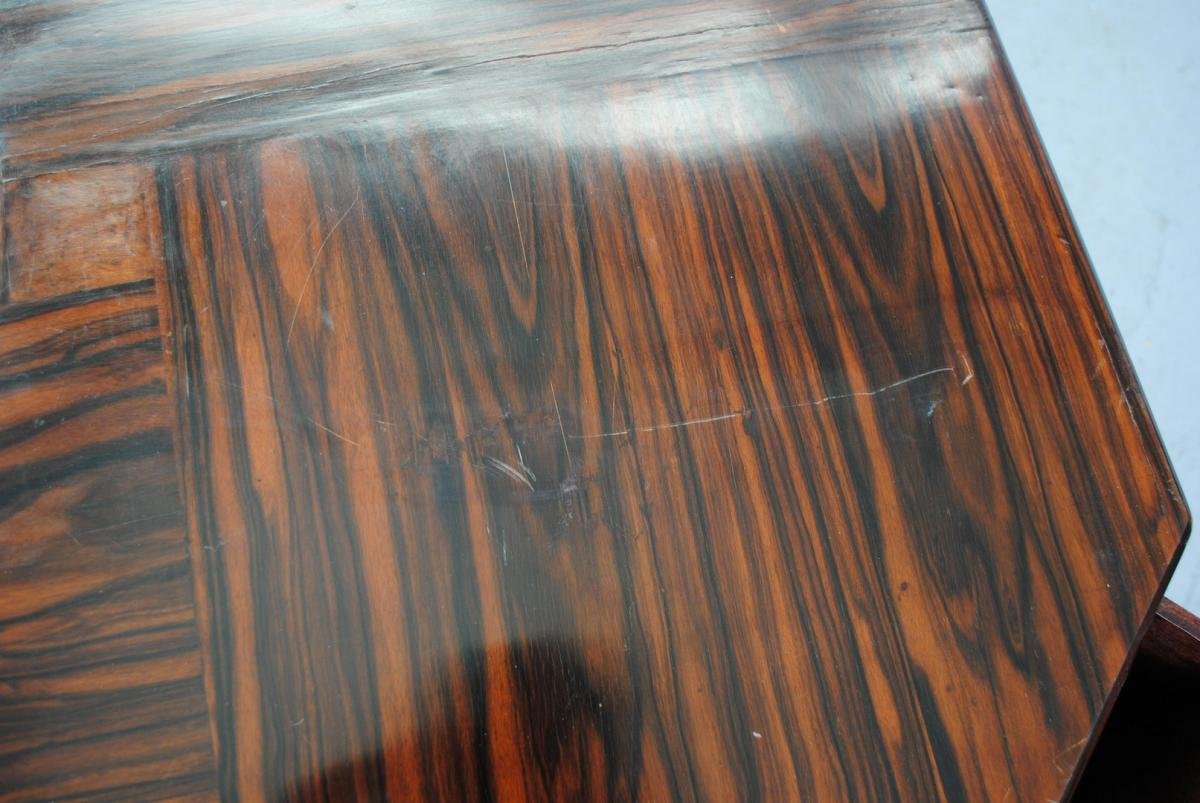 1930's Art Deco Coffee Table In Macassar-photo-4