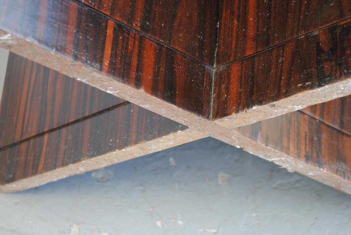 1930's Art Deco Coffee Table In Macassar-photo-5