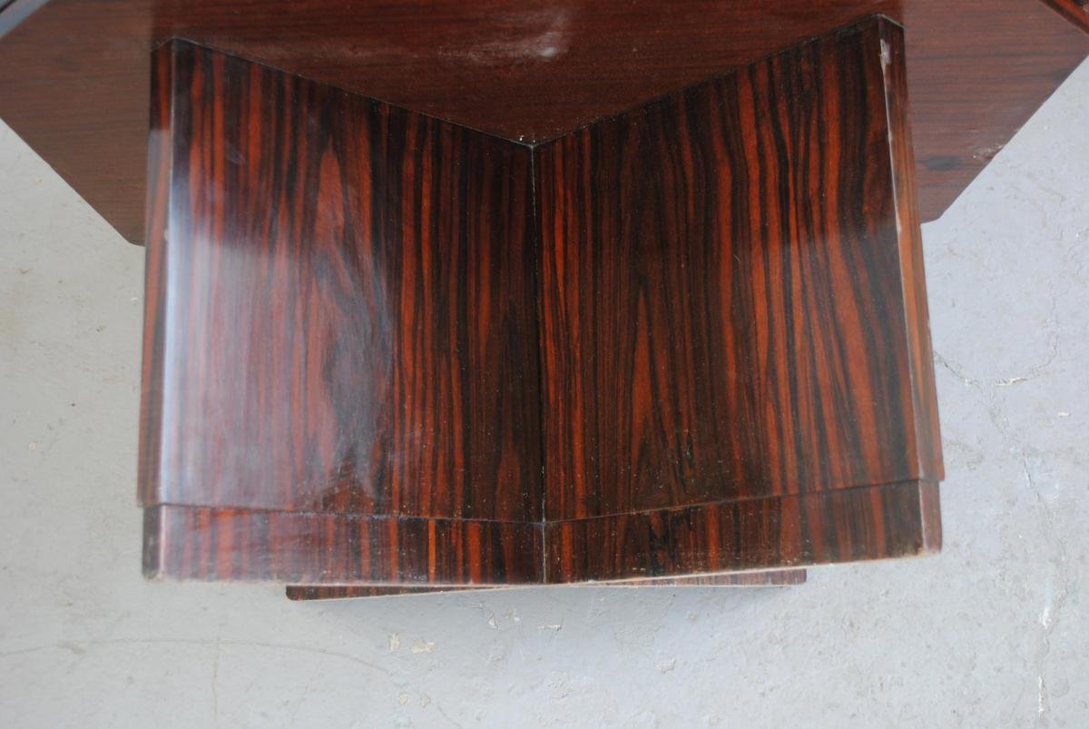 1930's Art Deco Coffee Table In Macassar-photo-7
