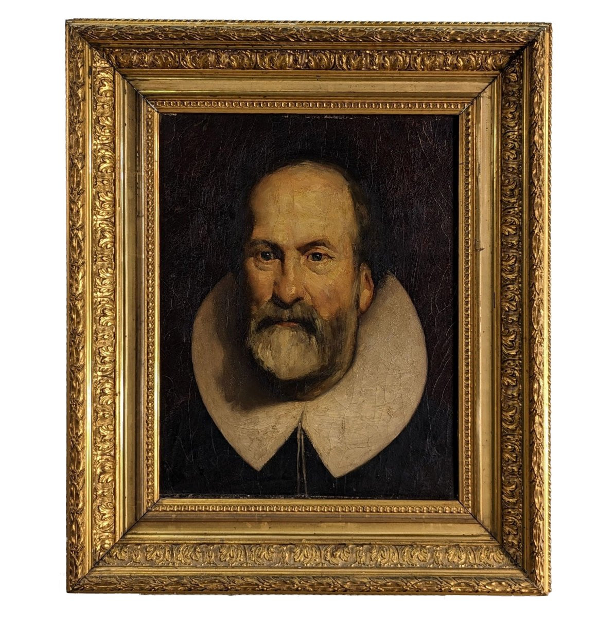 Portrait Of César Collé By Maurice Bompard 19th Century-photo-2