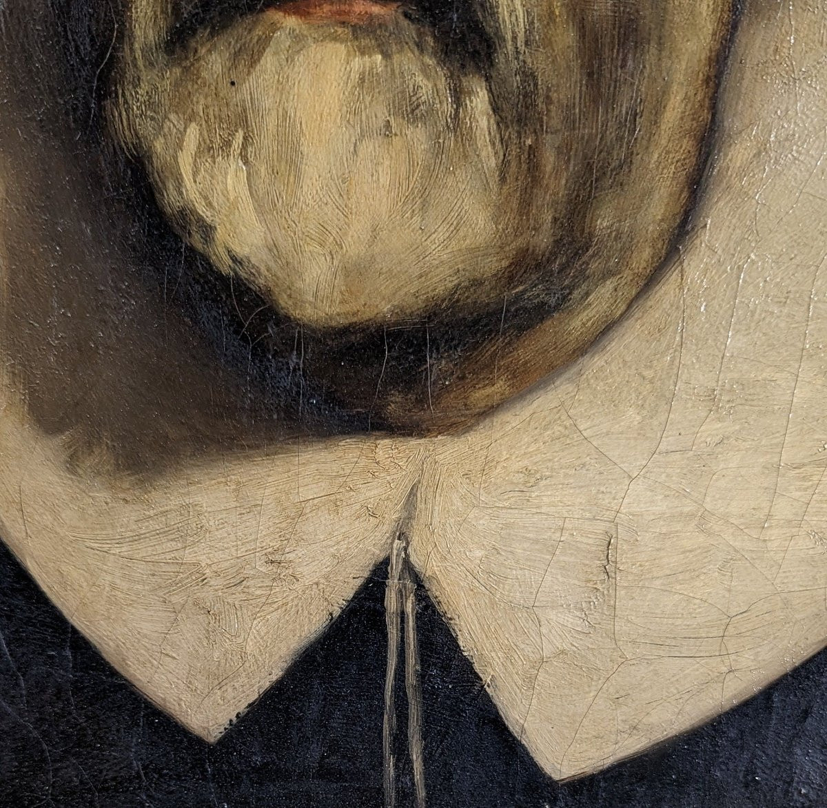 Portrait Of César Collé By Maurice Bompard 19th Century-photo-6