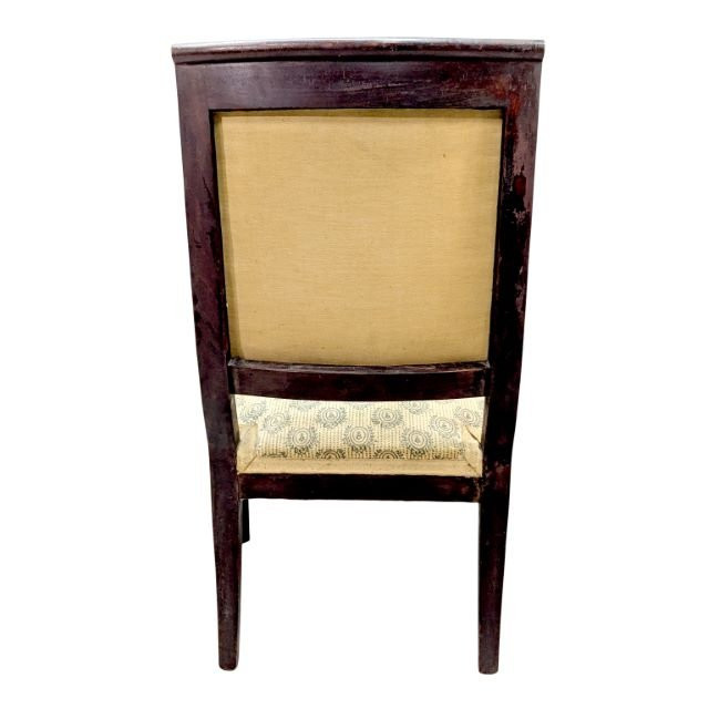 Paire de fauteuils Empire en acajou et bronzes dorés, circa 1810-photo-6