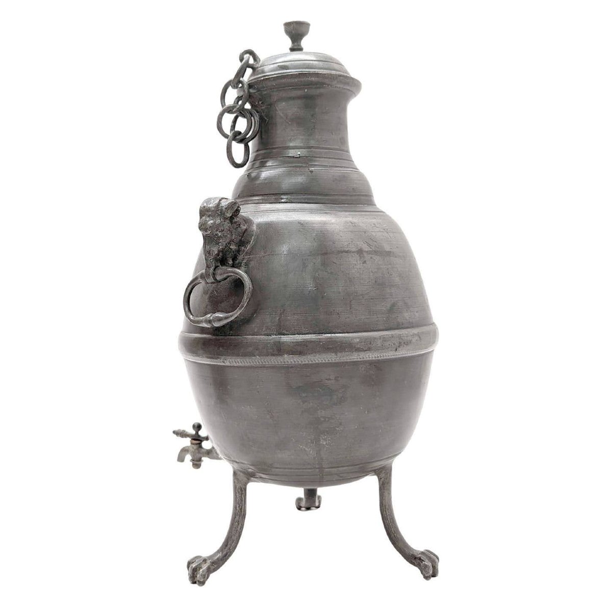 18th Century Pewter Teapot-photo-2