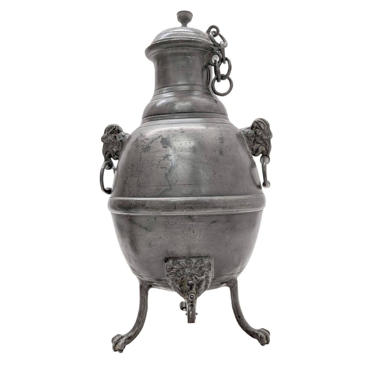 18th Century Pewter Teapot-photo-3
