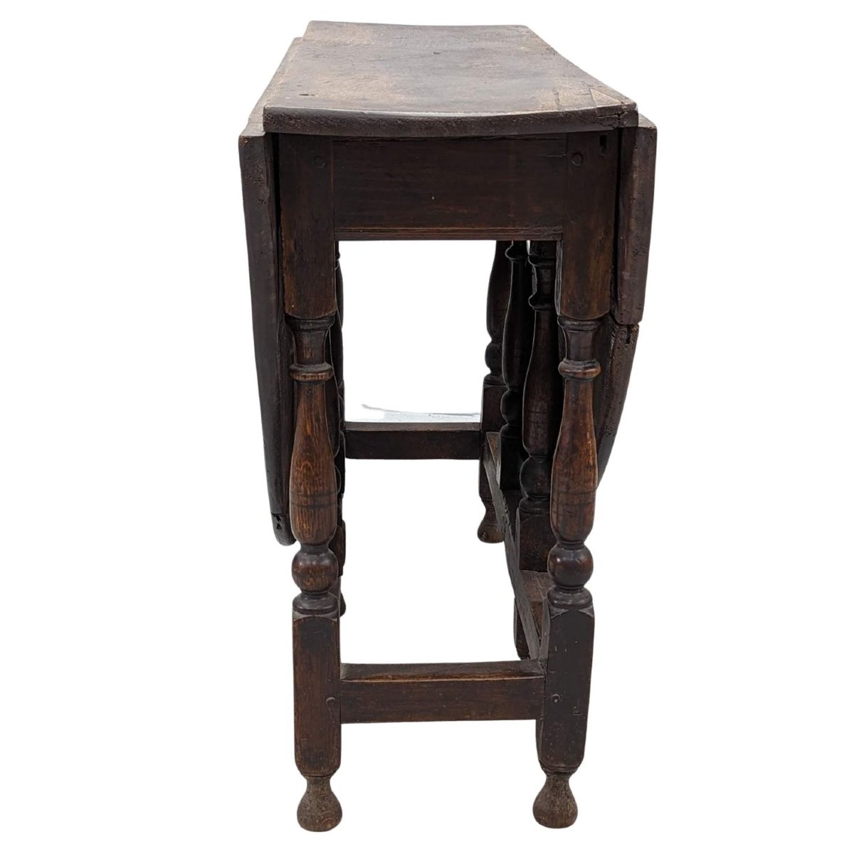 Table gateleg en chêne d'époque XVIIIème-photo-1
