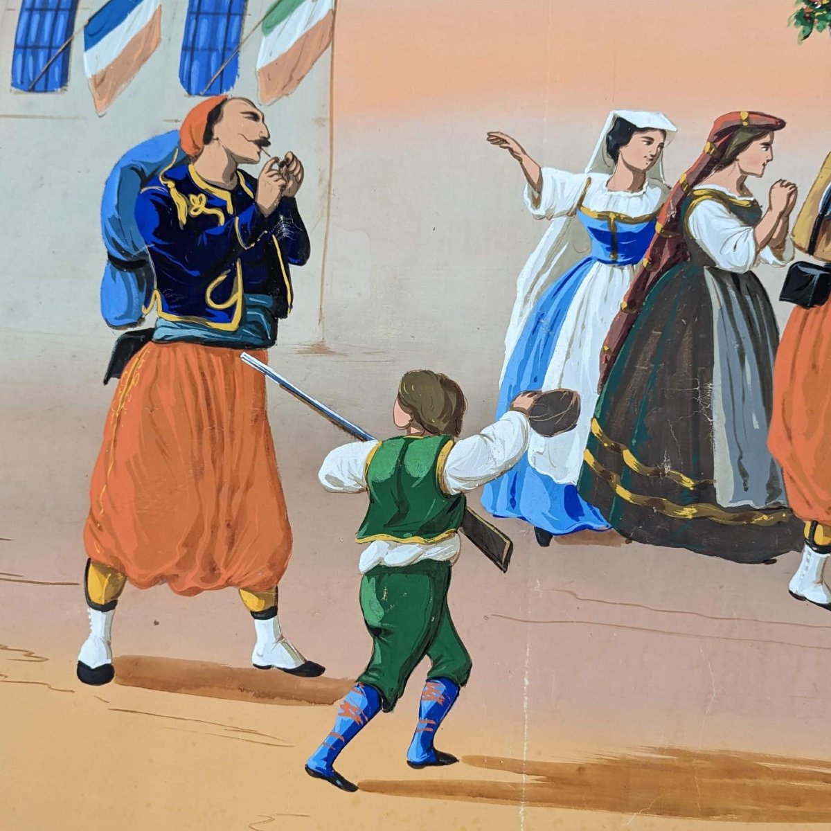Wallpaper Marouflé On Canvas 19th Century Military Scenes-photo-7