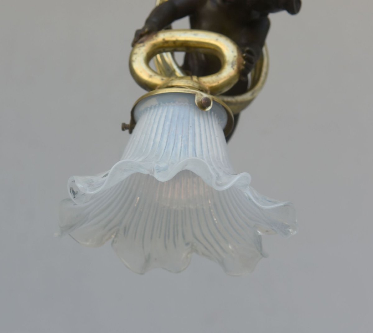 Gilded Bronze Baby Chandelier Napoleon III 19th Century-photo-5