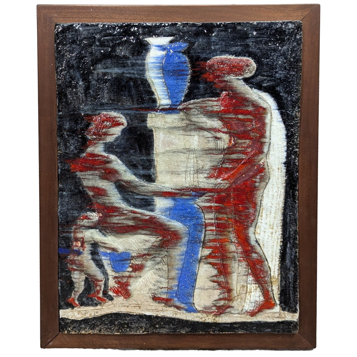 Plaque en céramique XXème siècle