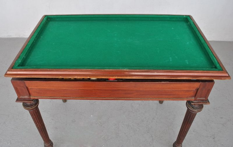 Louis XVI Style Mahogany Roulette And Games Table, 19th Century-photo-2