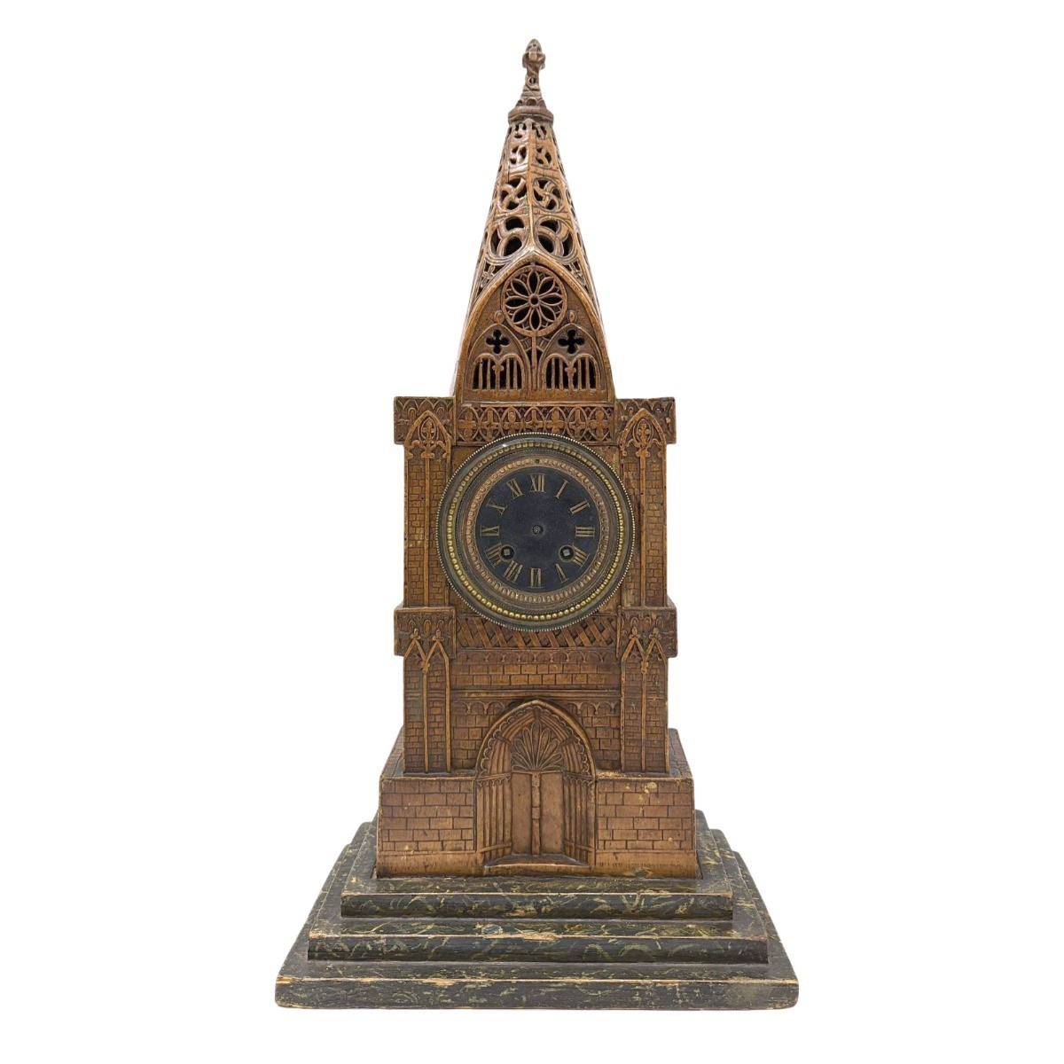 Pendule de style Gothique Violet le Duc XIXème