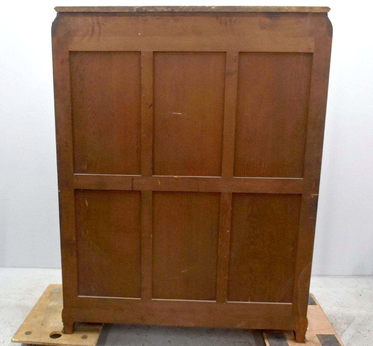 Transition Style Marquetry And Gilt Bronze Bookcase-photo-7