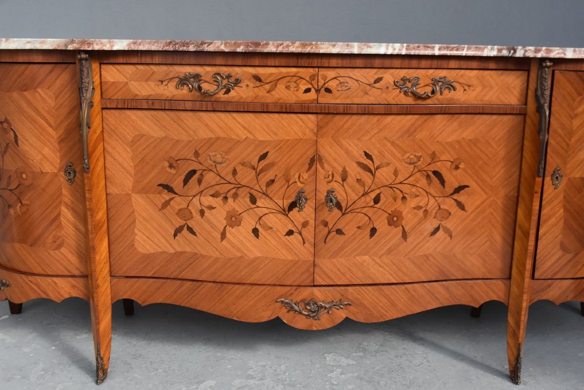 Louis XV Style Birch With Inlaid Door-photo-5