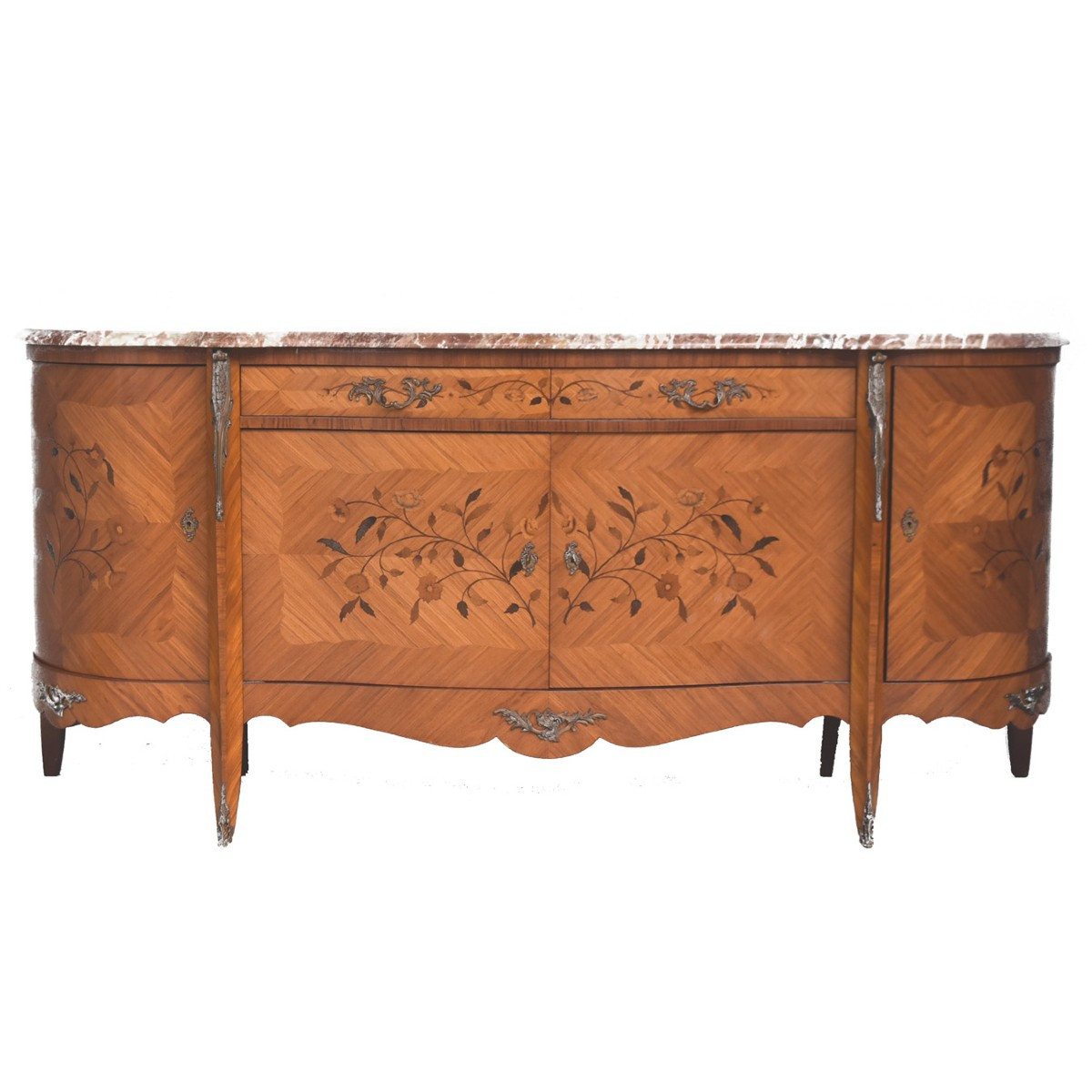Louis XV Style Birch With Inlaid Door