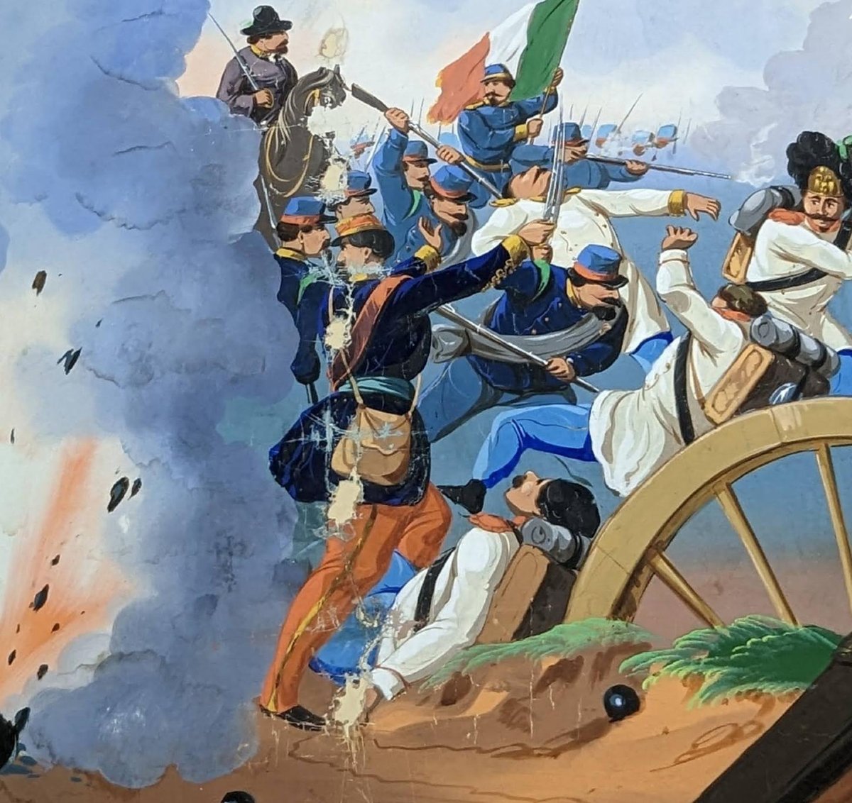 Wallpaper Marouflé On Canvas 19th Century Military Scenes-photo-3