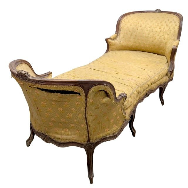 18th Century Duchesse Chaise Longue In Walnut-photo-2