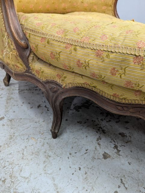 18th Century Duchesse Chaise Longue In Walnut-photo-3