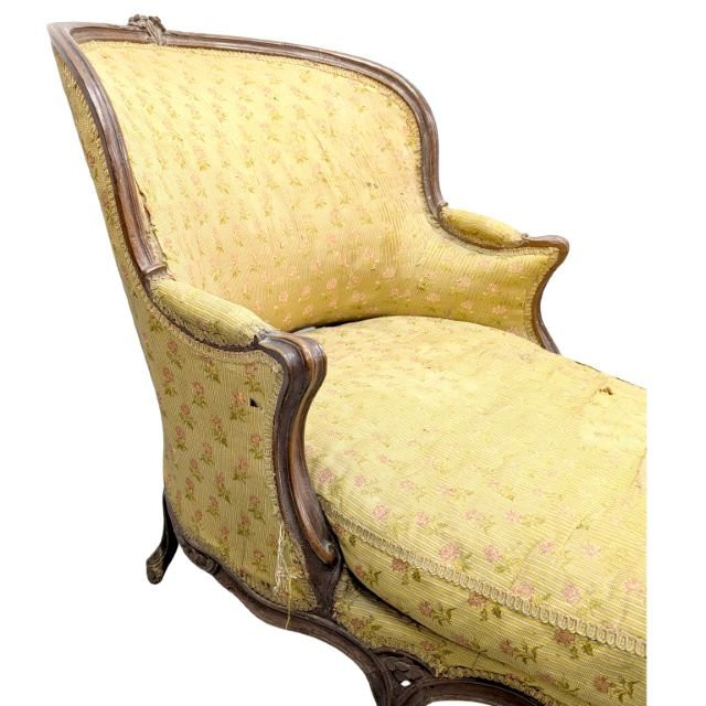 18th Century Duchesse Chaise Longue In Walnut-photo-4