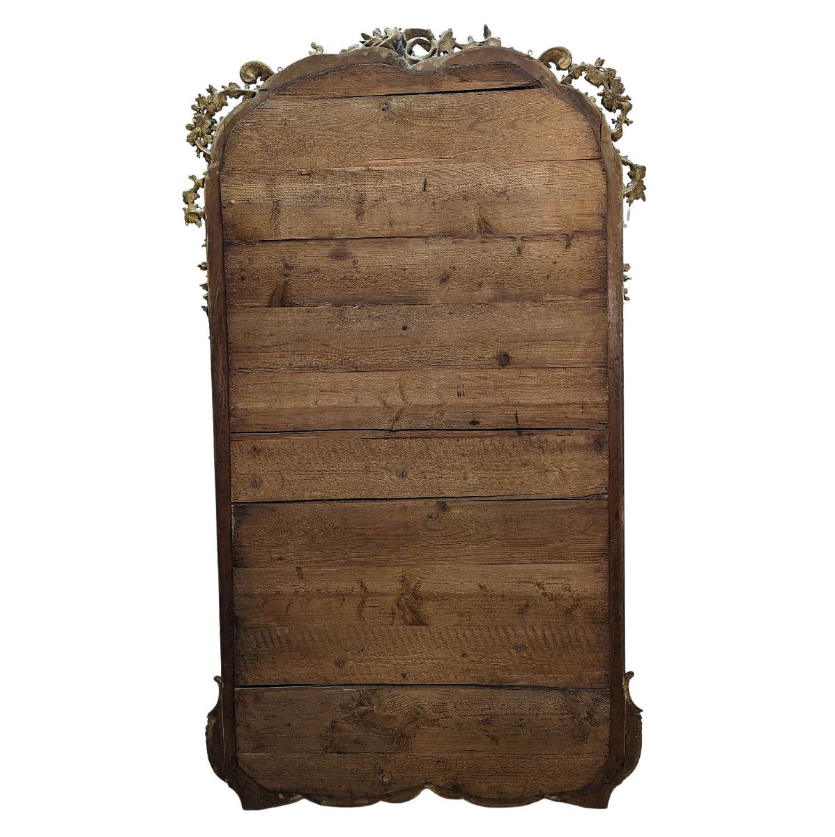Large Gilded Wood Mirror, Napoleon III Period-photo-1