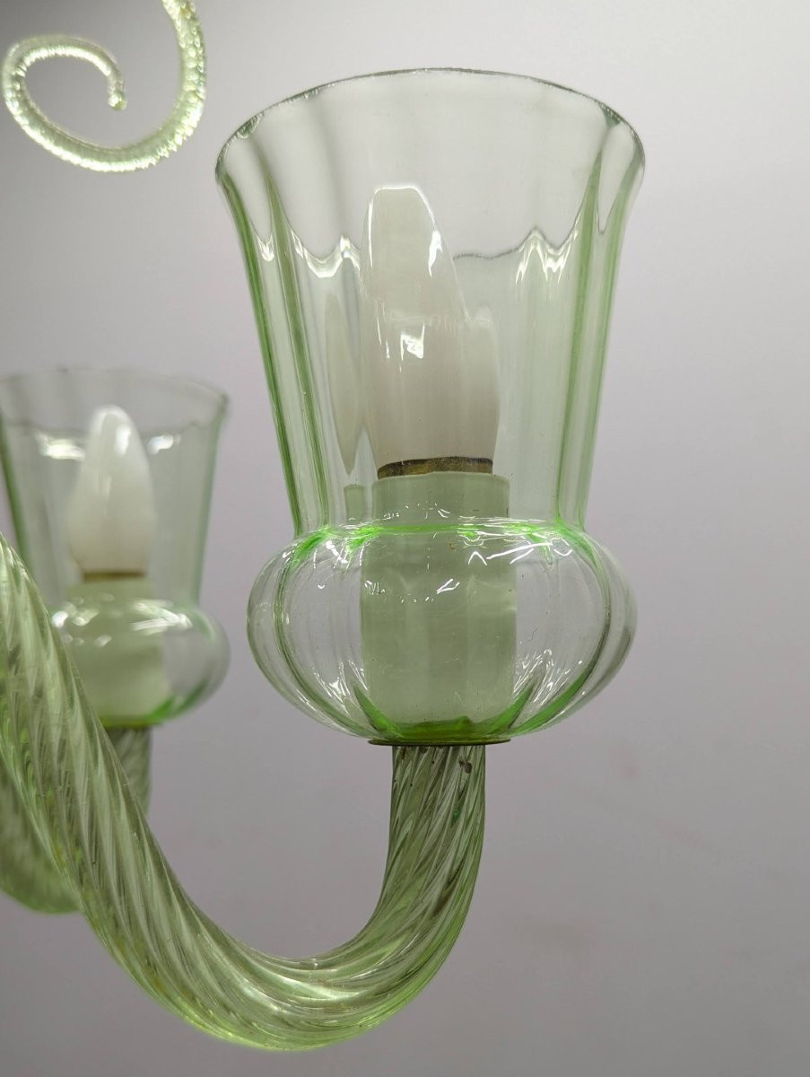 Murano Glass Chandelier Color Absynthe-photo-2