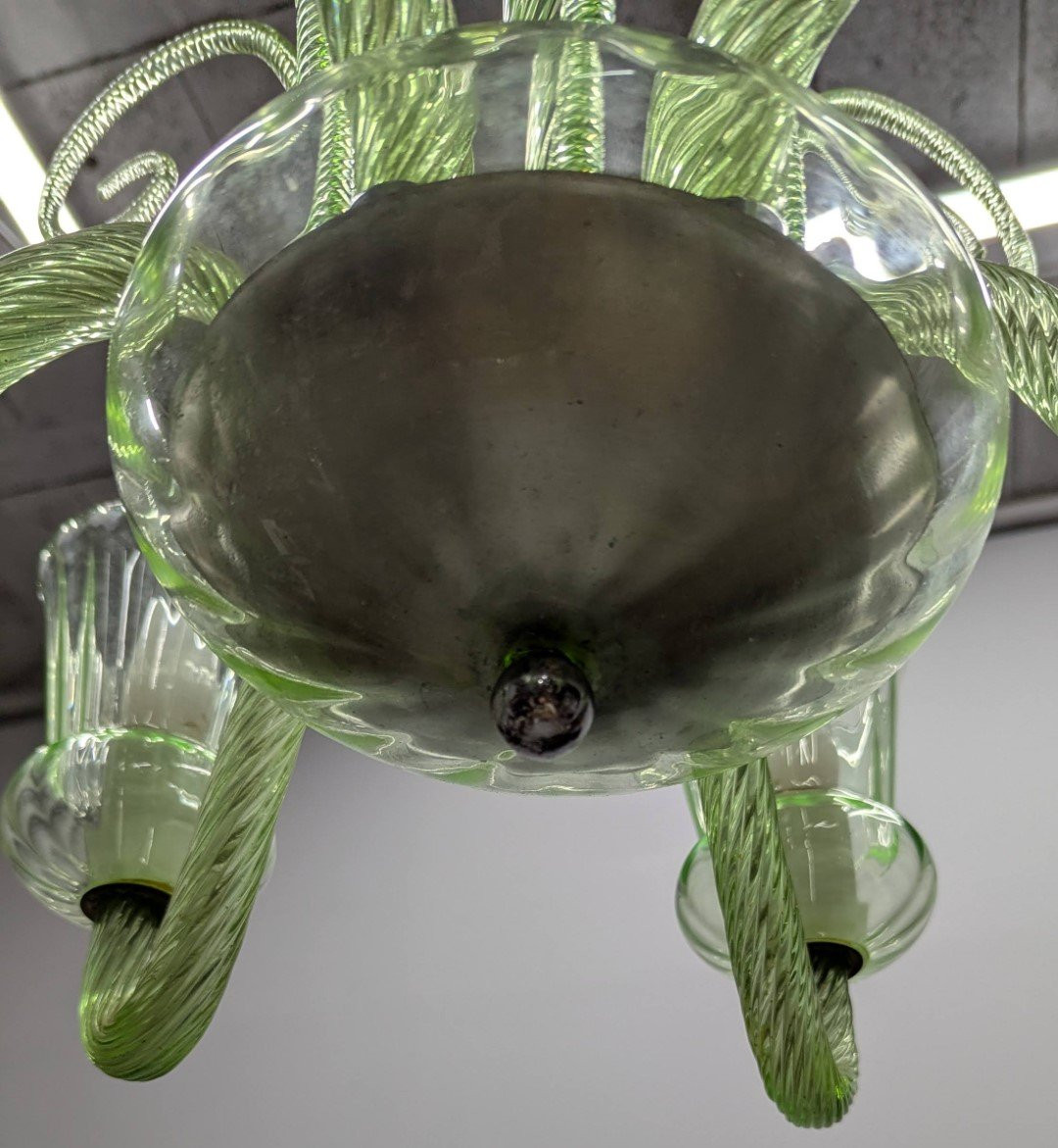 Murano Glass Chandelier Color Absynthe-photo-3